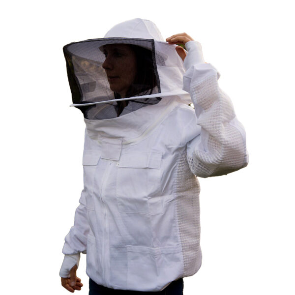 Blouson d'apiculture aéré voile rond amovible