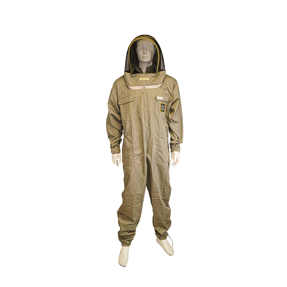 Combinaison d'apiculture avec voile sherrif kaki