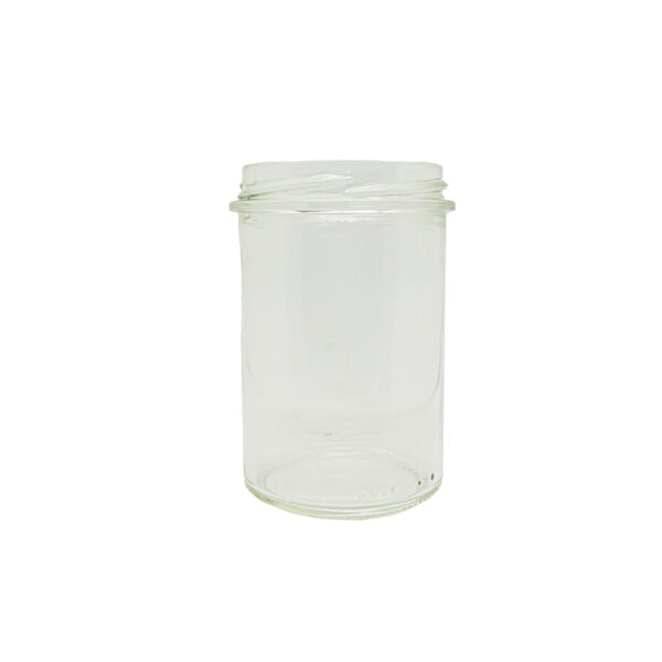 Carton de pots de verre 228ml TO63 bague protégée 250g