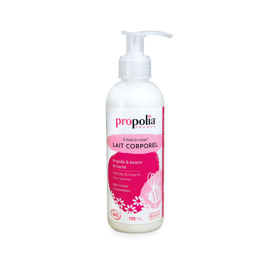 Lait corporel certifié bio propolis et karité