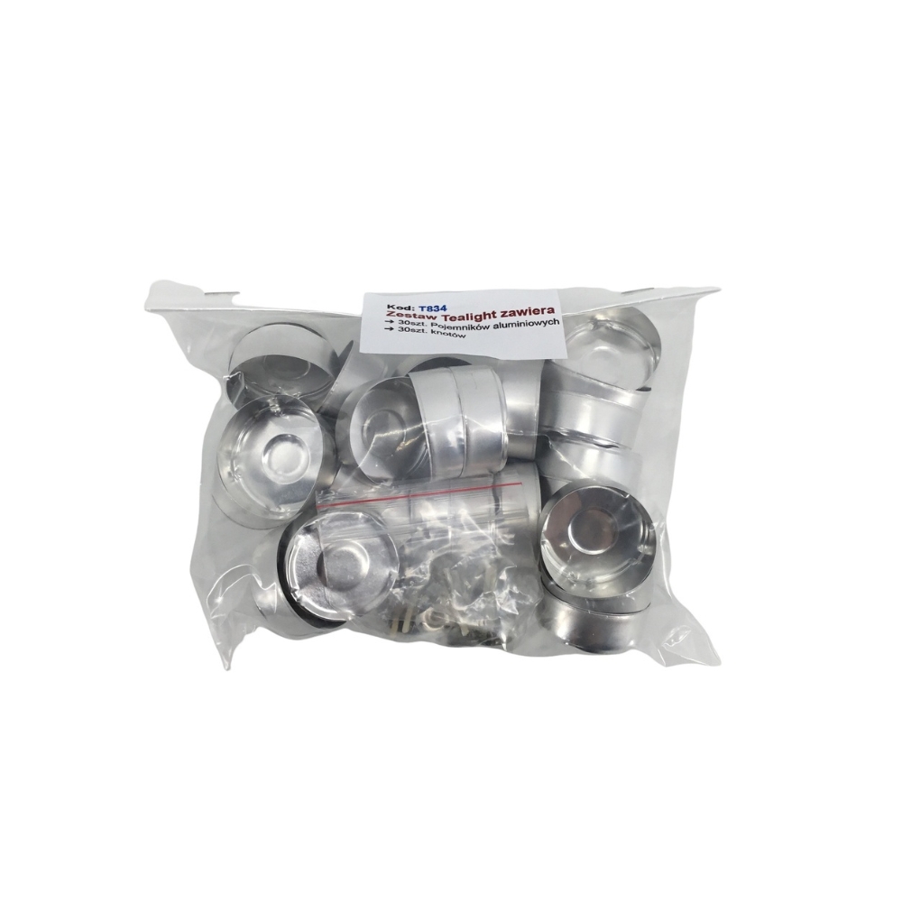 Récipients et mèches à bougie pour chauffe plat (30 pcs)