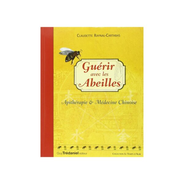 Couverture jaune avec bande rouge sur le côté; titre et motifs abeilles, auteur Claudette Raynal-Cartabas.