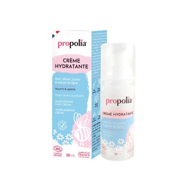 Crème hydratante bio au miel pour peaux sèches et sensibles