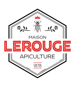 Logo Maison Lerouge Apiculture, abeille et couronne, depuis 1878