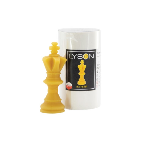 Moule en silicone pour bougie Echec roi (H: 10 cm)