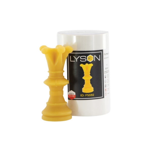 Moule en silicone pour bougie Echec reine (H: 8,5 cm)